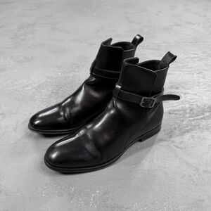 Scarosso Black Leather Jodhpur Ankle Boots EU 38, US Women's 8